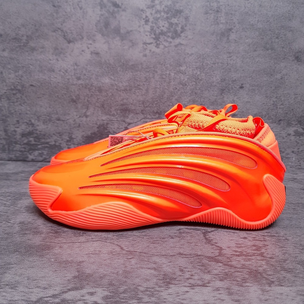 ADIDAS Harden Volume 9 Shoes Mens 6 Womens 7 Solar Orange Black JS1305